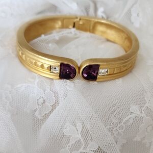 Givenchy Gold Bracelet with Amethyst Highlights